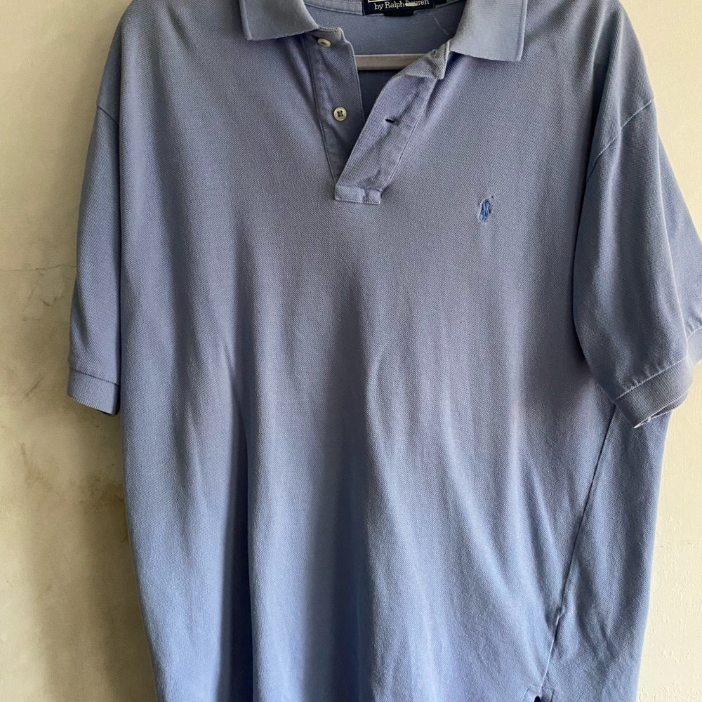 Ralph Lauren Blue Polo Shirt Classic Design